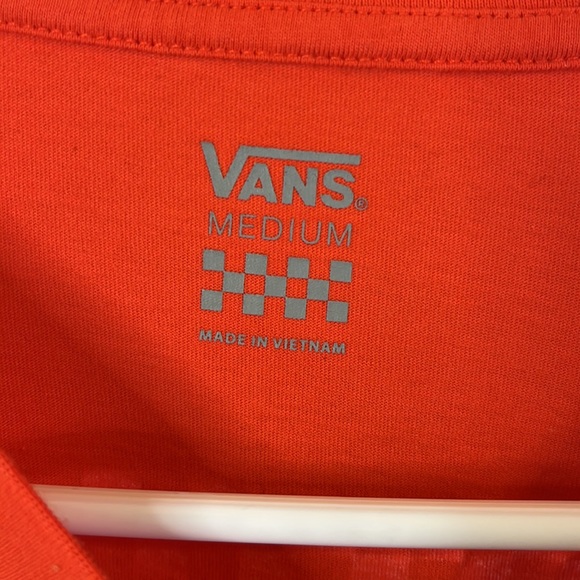 VANS Orange Cropped Graphic Shirt - Picture 4 of 7
